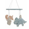 Hero shot van Jollein Baby Mobiel Roarsome met pluche dinosaurussen, ook wel boxmobiel genoemd, een origineel kraamcadeau.
