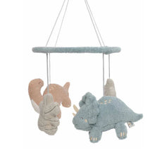 Hero shot van Jollein Baby Mobiel Roarsome met pluche dinosaurussen, ook wel boxmobiel genoemd, een origineel kraamcadeau.