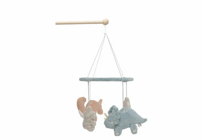 Complete Jollein Boxmobiel Roarsome met dinosaurussen en blad, ideaal als sensorisch & educatief speelgoed voor baby’s.