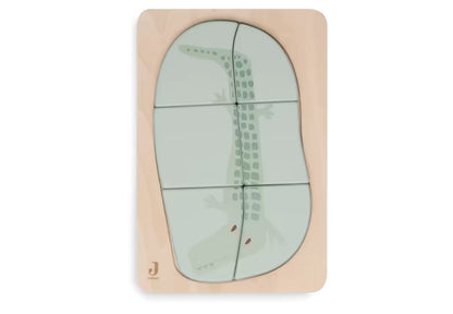 ollein Houten puzzel krokodil Jungle Jambo inlegpuzzel, educatief speelgoed hout voor baby cadeau.