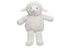 Jollein knuffel lamb wit pluche 31 cm voorkant, zacht baby speelgoed met lieve glimlach