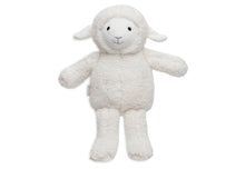 Jollein knuffel lamb wit pluche 31 cm voorkant, zacht baby speelgoed met lieve glimlach