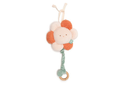 Jollein Muziekdoosje flower Pretty Picnic productfoto, muziekhanger met bijtring, ideaal baby cadeau
