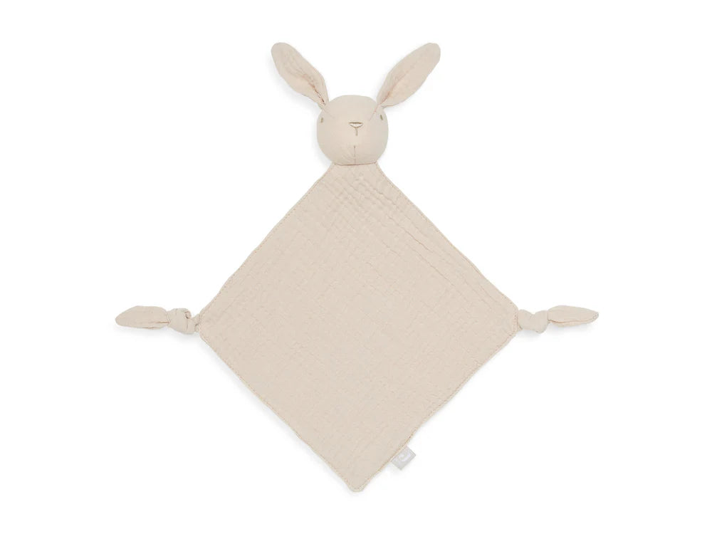 Jollein Speendoekje Bunny Ears Nougat, zachte speenknuffel met konijnengezicht, ideaal baby cadeau of kraamcadeau.