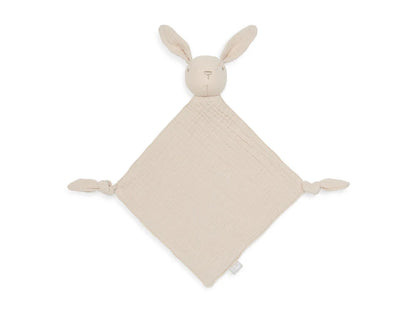 Jollein Speendoekje Bunny Ears Nougat, zachte speenknuffel met konijnengezicht, ideaal baby cadeau of kraamcadeau.