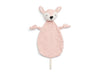 Jollein speendoekje deer in Pale Pink met gebreide voorkant, een zacht knuffeldoekje en lief kraamcadeau.