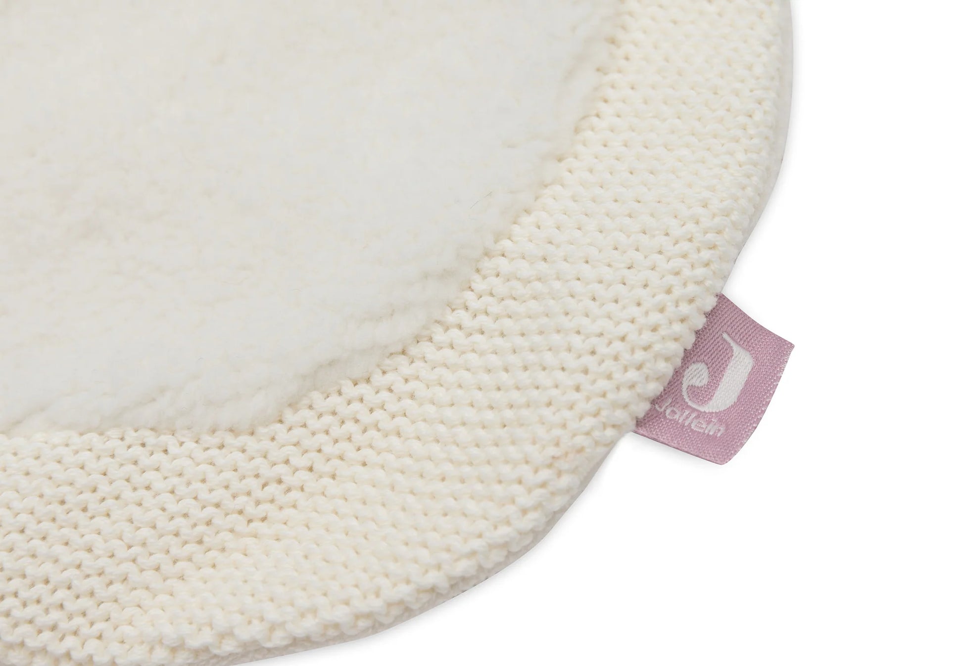 Detail van het Jollein Speendoekje Jill kat met zachte voering, ideaal als baby cadeau of kraamcadeau.