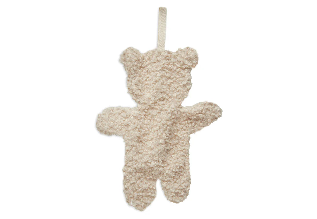 Achterkant van het Speendoekje Teddy Bear van Jollein in Naturel kleur, gemaakt van superzachte knuffelstof.