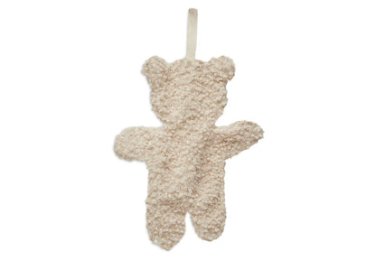Achterkant van het Speendoekje Teddy Bear van Jollein in Naturel kleur, gemaakt van superzachte knuffelstof.