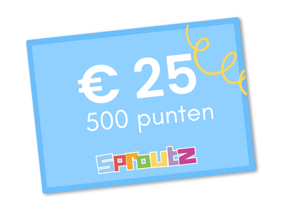 kortings bon van 25 euro bij Sproutz