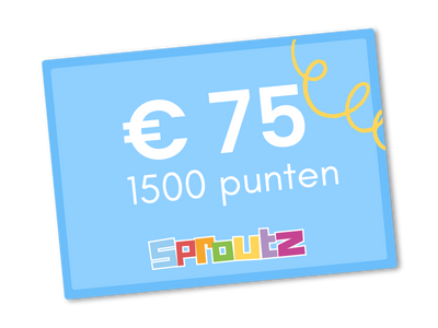 kortings bon van 75 euro bij Sproutz