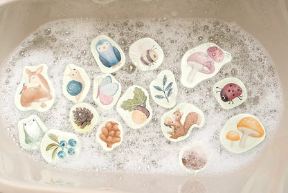 Little Dutch Bad Foam Figuren Forest Friends drijvend in badschuim, vrolijke dierenfiguren voor baby’s en peuters in bad.