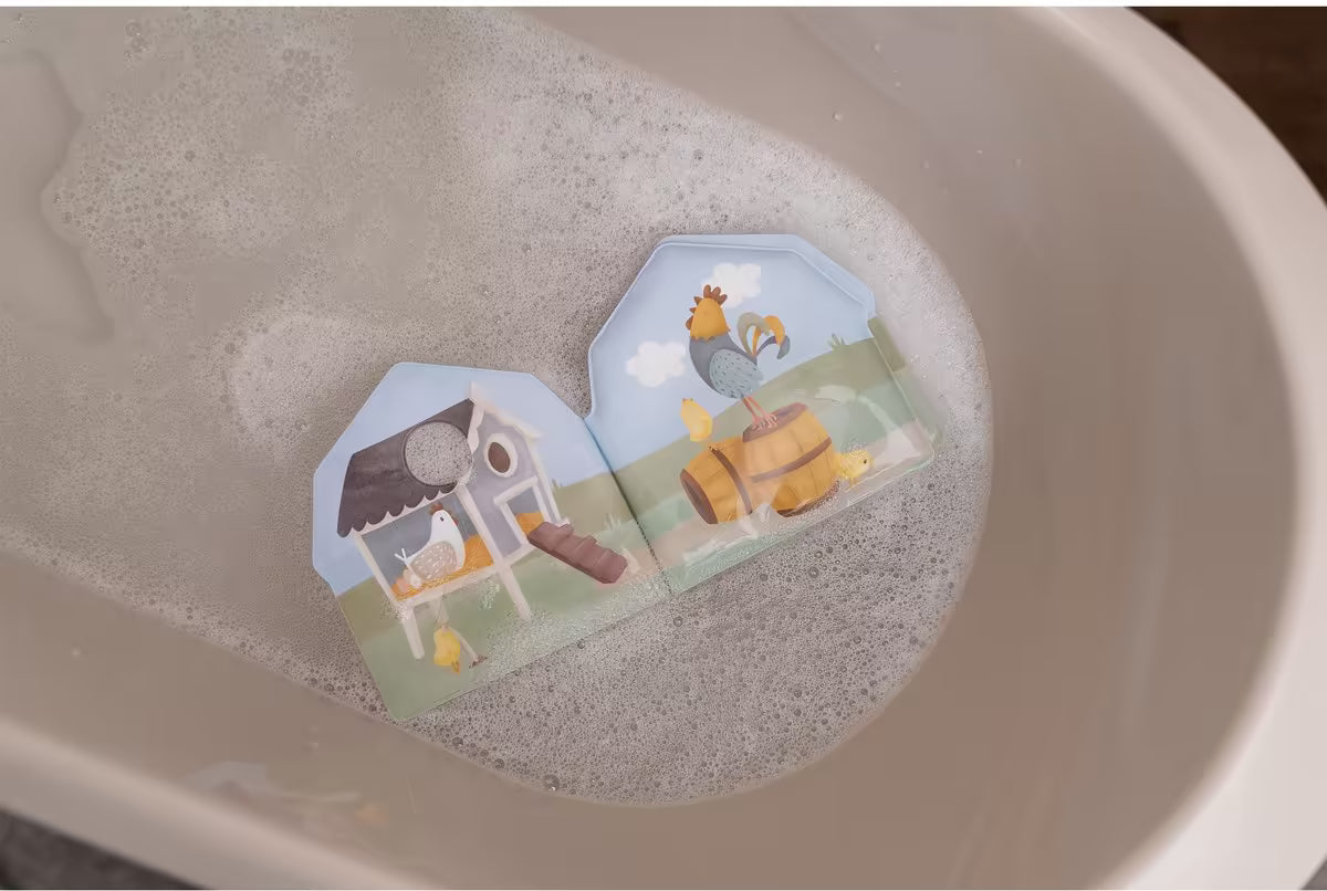 Little Dutch Badboekje - Farm drijvend in badkuip met schuim, ideaal bad speelgoed voor baby’s.