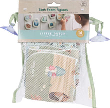 Little Dutch badpuzzel forest friends verpakking met 16 foam stukken, peuter puzzel en badspeelgoed vanaf 10 maanden.