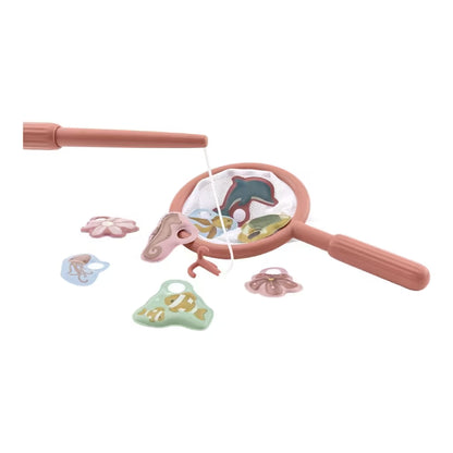 Little Dutch badspeelgoed visspel Girl met schepnet en vissen, ideaal speelgoed voor in bad voor kinderen.