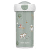 Little Dutch drinkbeker Mepal Campus 300 ML in groen met boerderijprint Farm, ideaal als drinkfles kind.