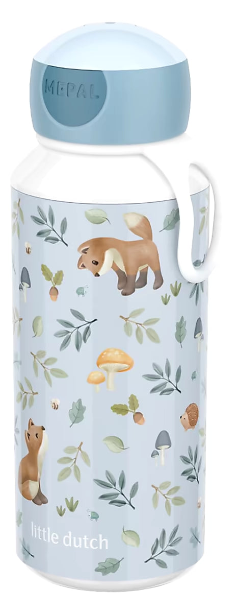Little Dutch drinkfles kind van Mepal met Forest Friends print, 400ml, ideaal als school drinkbeker voor kleuters