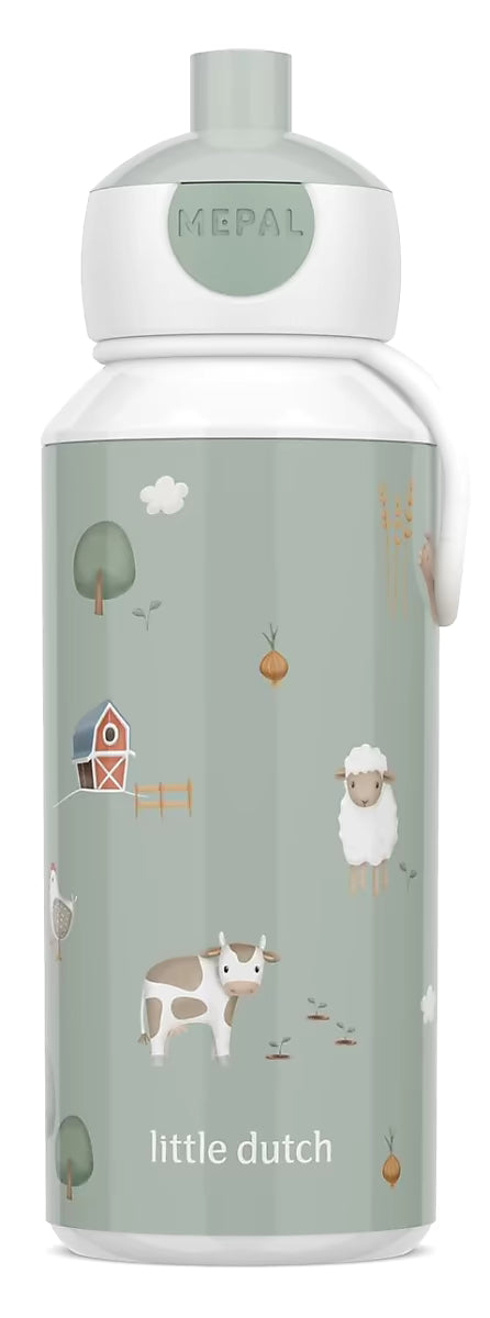 Little Dutch drinkfles met boerderijthema uit de Little Farm collectie, een praktische Mepal drinkbeker voor kinderen.