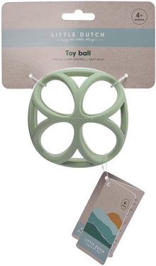 Little Dutch Grijpbal Groen in verpakking, leuk baby cadeau of kraamcadeau voor baby vanaf 4 maanden.