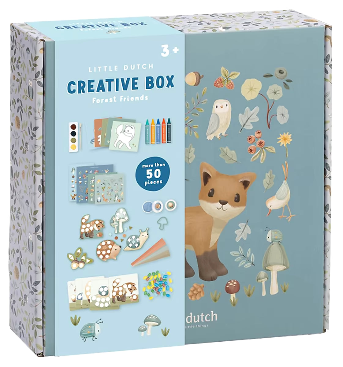 Little Dutch Knutseldoos Forest Friends creatieve box 3+ met meer dan 50 stuks knutsel ideeën voor peuters.