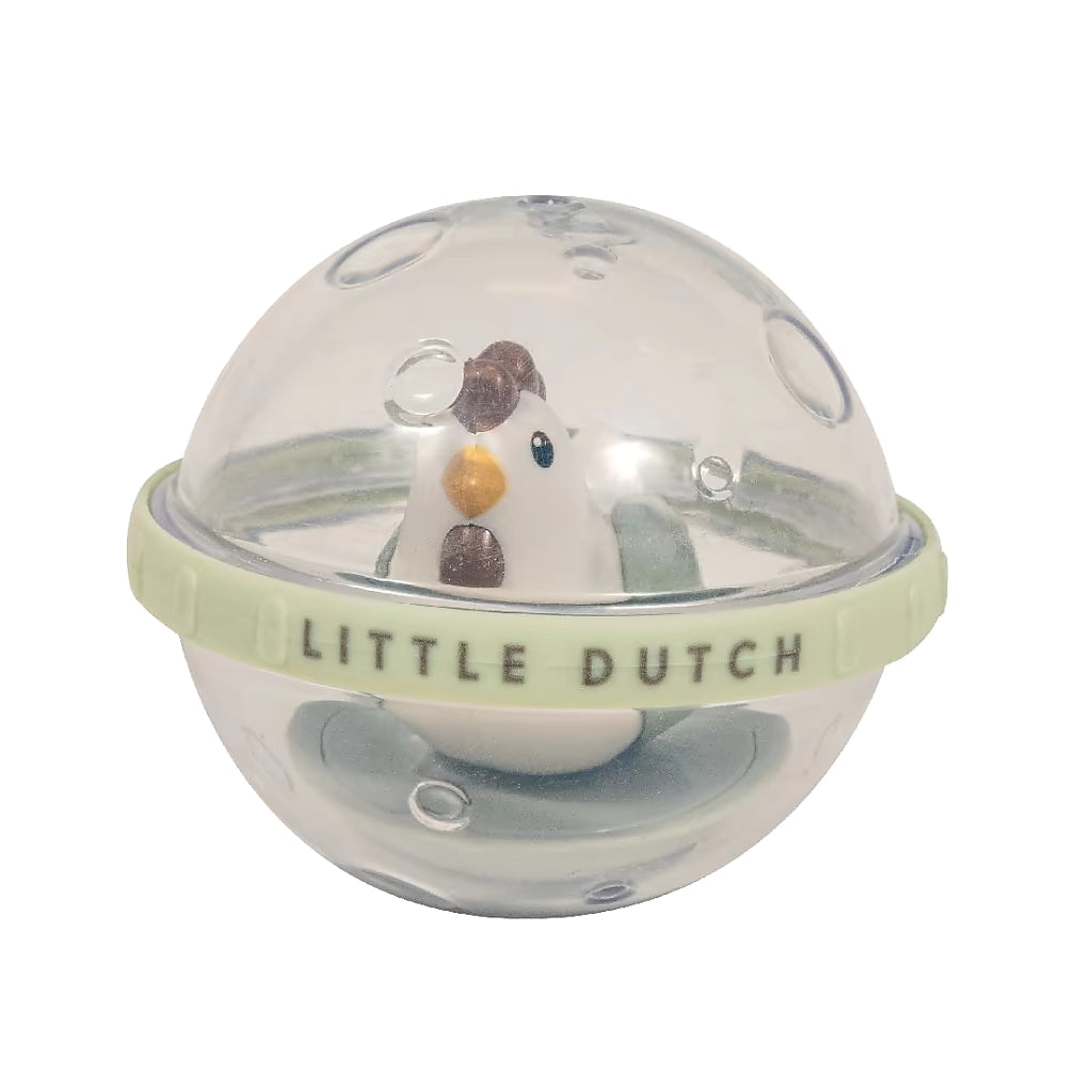 Little Dutch Roterende Ballen Farm detail met schaap in ronde bal, peuter speelgoed geschikt als badspeelgoed.