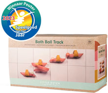 Verpakking van Little Dutch Waterbaan - Roze met award Speelgoed van het Jaar 2023 voor peuters.