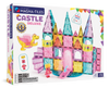 Magnetic magna tiles CASTLE DXL voorkant verpakking met kleurrijk kasteel van 48 magnetische tegels
