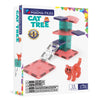 Magnetic magna tiles Cat Tree verpakking voorkant met 13 magnetische tegels en kattenhuisje