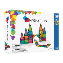 Magnetic magna tiles Classic 100 stuks verpakking voorkant met kleurrijke magnetische tegels