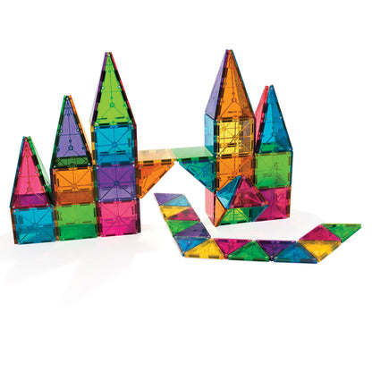 Magnetic magna tiles Classic 100 stuks kastelen en slang magneet speelgoed vooraanzicht