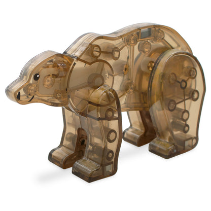 Magnetic magna tiles MicroMags beer close-up transparant magnetisch speelgoed Forest Animals