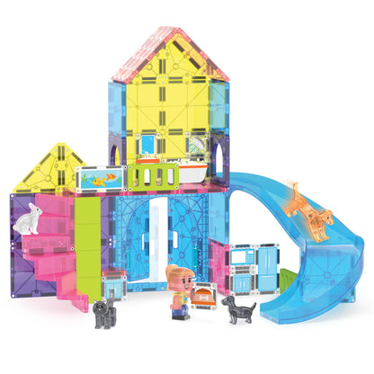 Magnetic magna tiles Pet Playhouse compleet magnetisch speelgoed huis met huisdieren en accessoires