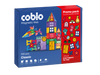 Magnetisch speelgoed Coblo Classic 100 stuks met 20 icon toppers, voorkant verpakking promopack