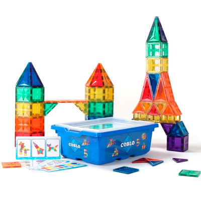 Coblo Classic Schoolbox – 200 magnetische tegels met opdrachtkaarten