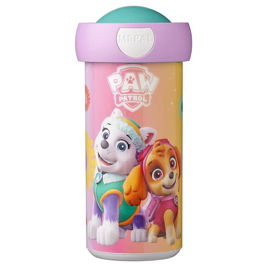 Mepal Campus drinkbeker 300 ML PAW Patrol Girls in roze met paarse dop, kindvriendelijk en ideaal voor school of onderweg.