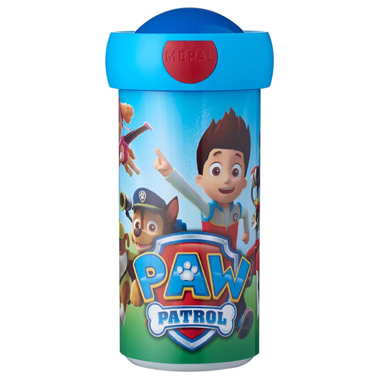Blauwe Mepal Campus drinkbeker 300 ML met PAW Patrol print, kindvriendelijk en ideaal voor school of onderweg.