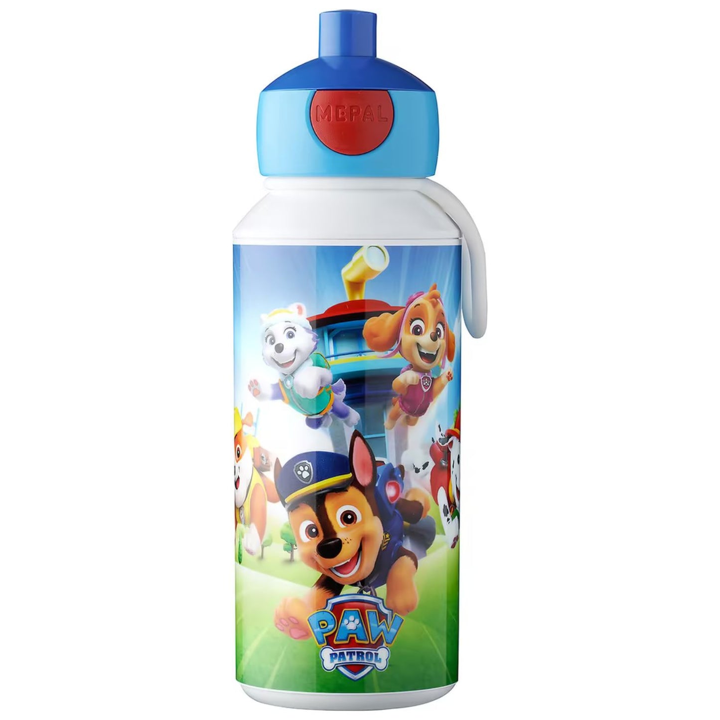 Kindvriendelijke Mepal Campus drinkfles 400 ML met PAW Patrol print, ideaal voor school en onderweg voor kinderen.