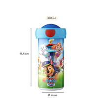 paw patrol pups Mepal drinkbeker van 300 ml met afmetingen 15,5 cm hoog en 6 cm diameter, BPA-vrij.