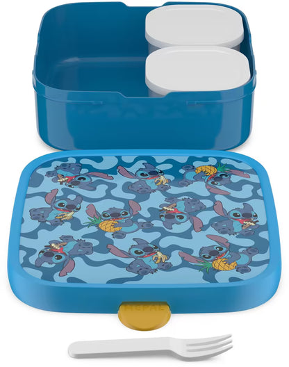 Mepal lunchbox met Stitch print en bento vakjes, speciaal ontworpen voor kinderen en gemakkelijk mee te nemen.