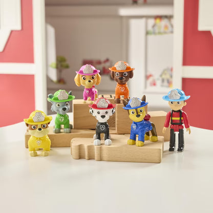 PAW Patrol speelgoedfiguren Fire Rescue set met Ryder, Skye, Chase, Marshall, Rubble, Zuma en Rocky, kindvriendelijk