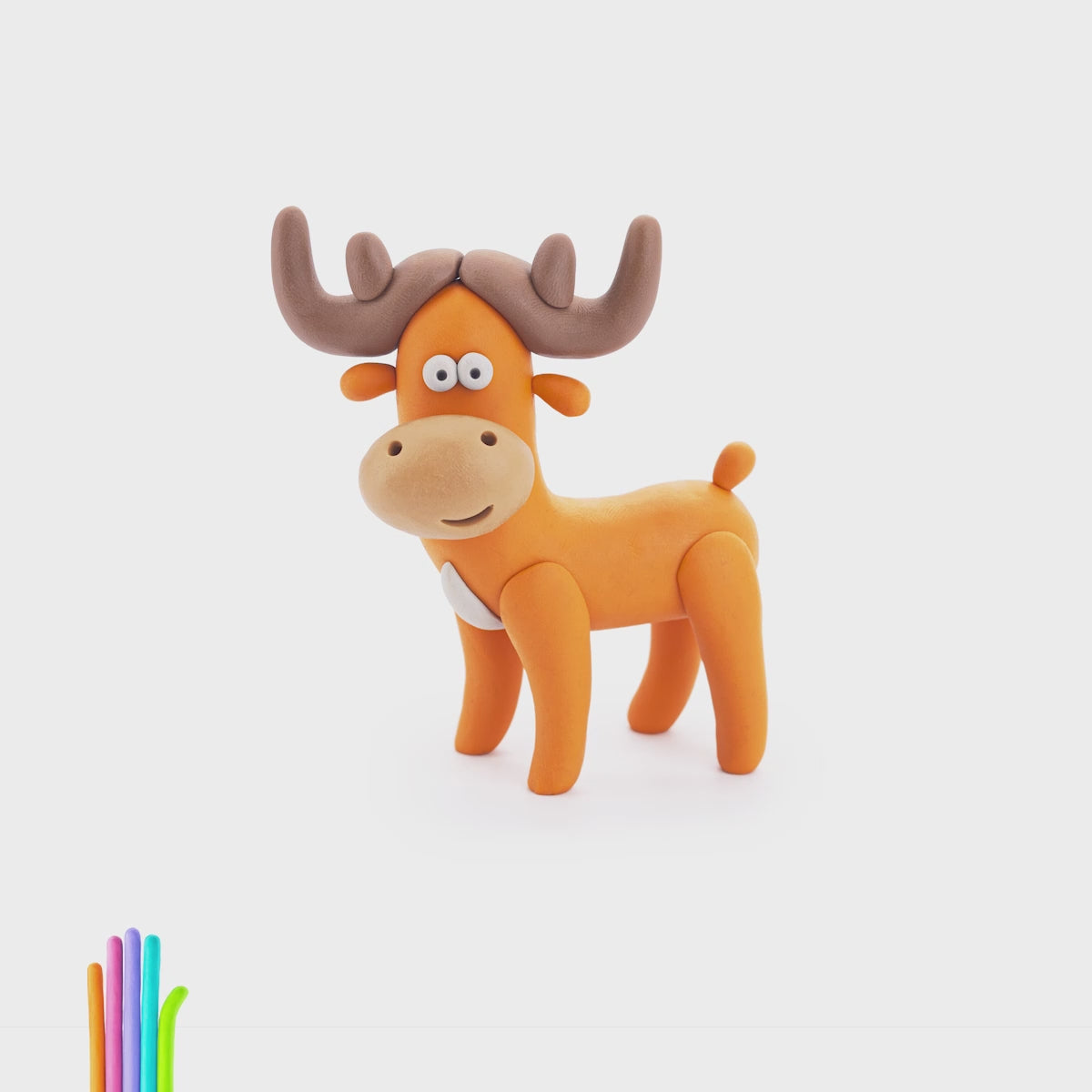 animatie van hert Hey Clay