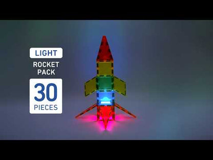 Connetix Light Rocket - 30 magnetische tegels