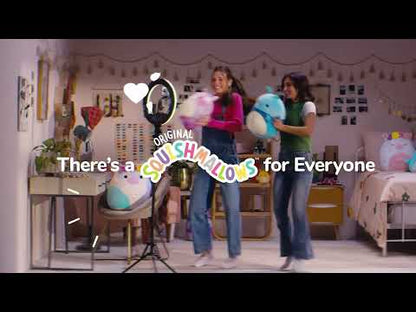 Squishmallows video van Jazwares met diversie soorten en types squishmallow knuffels. promotie video in diversie omgevingen.