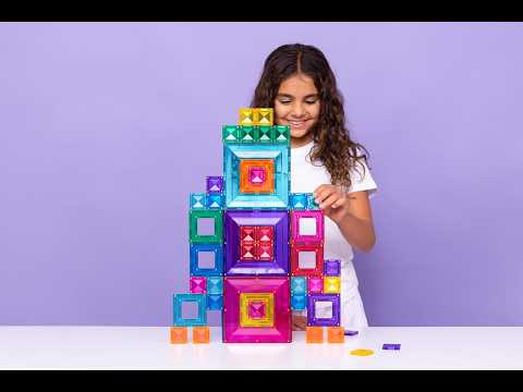 Connetix Bright Portal Pack 48 magnetische tegels met portal ontwerp - magnetisch speelgoed video