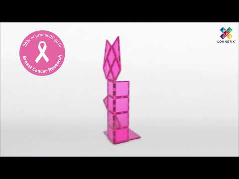 Connetix Charity Pack Pink 20 limited edition roze magnetische bouwstenen voor het goede doel