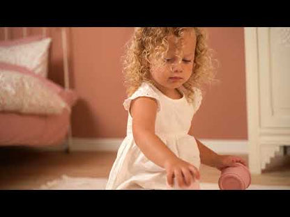 Video van Little Dutch Stapelbekers - Roze, educatief en sensorisch speelgoed voor baby’s en peuters.