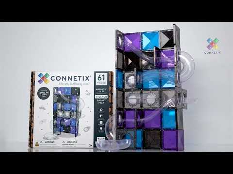 Connetix Galaxy Ball Run Knikkerbaan Pack - 61 magnetische tegels