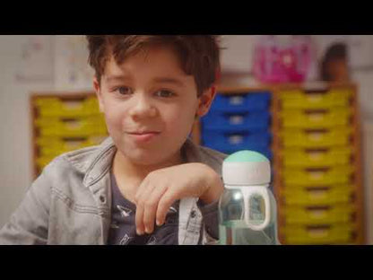 Kindvriendelijke Mepal schoolproducten set met lunchbox en drinkfles, ideaal voor een gezonde en liefdevolle lunch op school