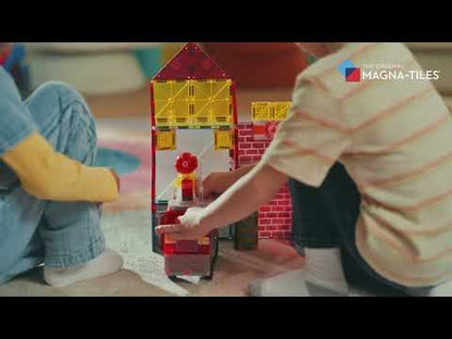 Magnetic Magna Tiles Fire Station - 50 magnetische bouwstenen