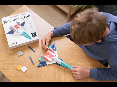 Connetix PRO Constructor Set 70 magnetische bouwstenen met Smart-Spin technologie - productvideo
